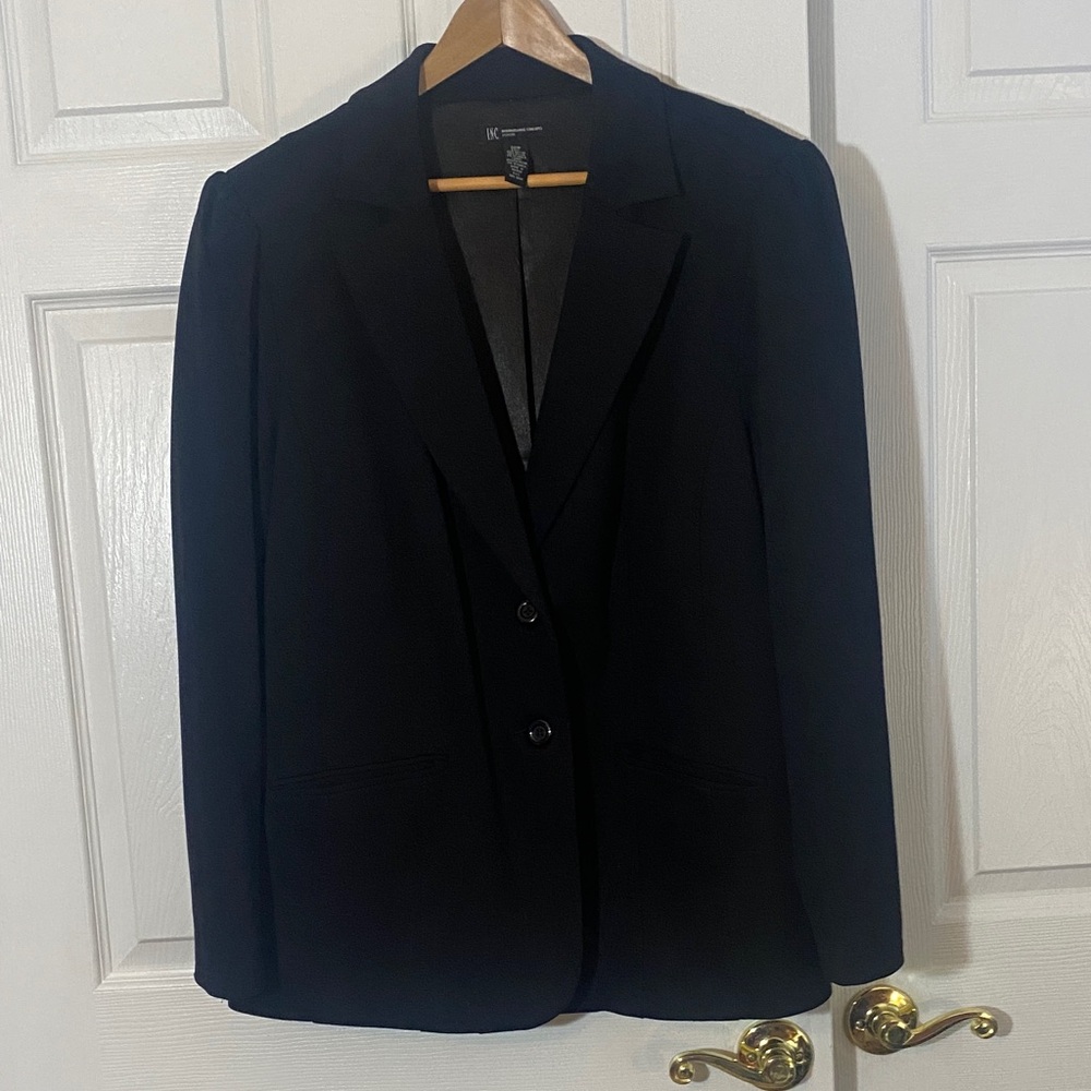 INC International Concepts  Women's plus  20W 2x Black Blazer vintage